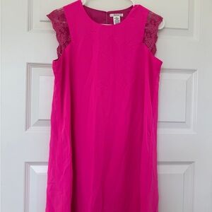 Esley Pink Lace Mini Dress